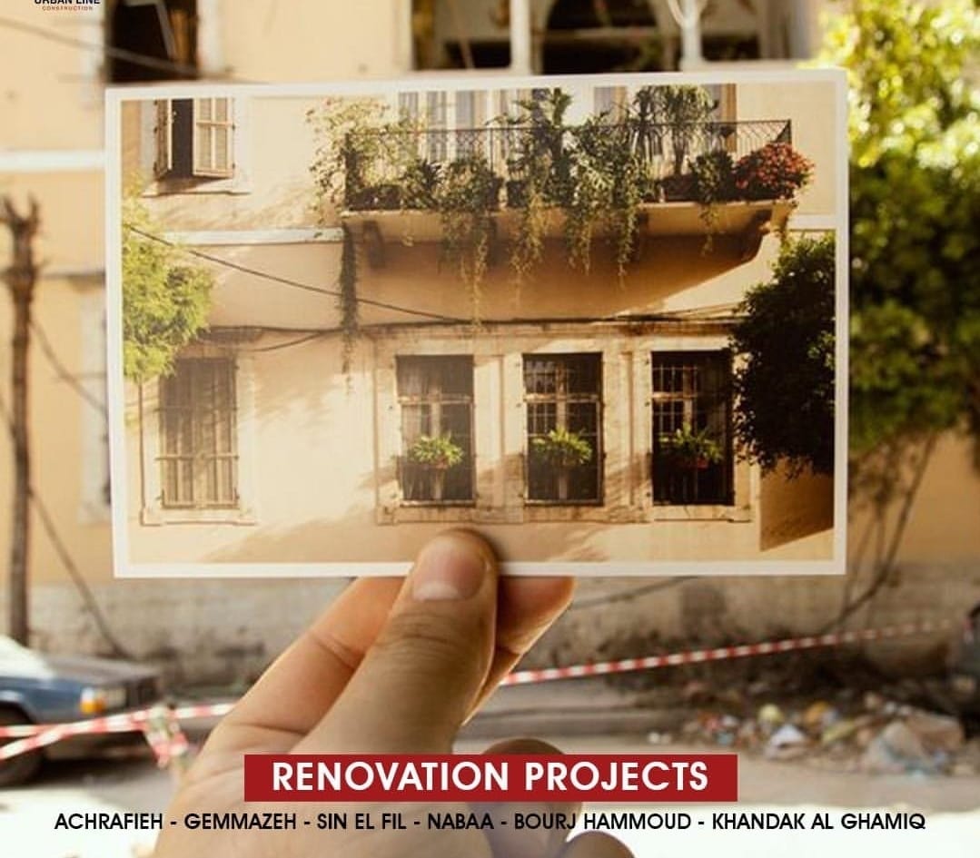 200 apartments renovated after the port explosion in collaboration with Solidarete, Anera, EMC